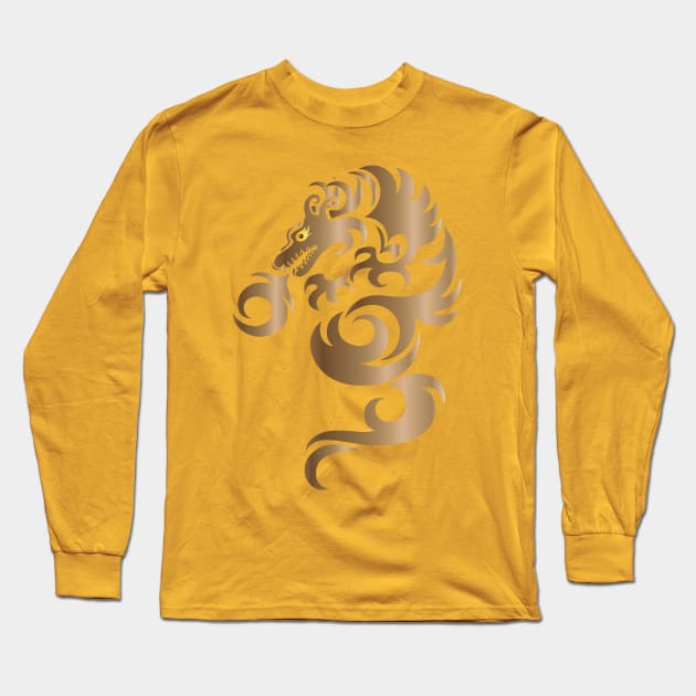 Dragon Fire Long Sleeve T-Shirt by AVEandLIA